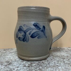 Rowe Pottery Works Signed Salt Glaze Pottery Coffee Mug